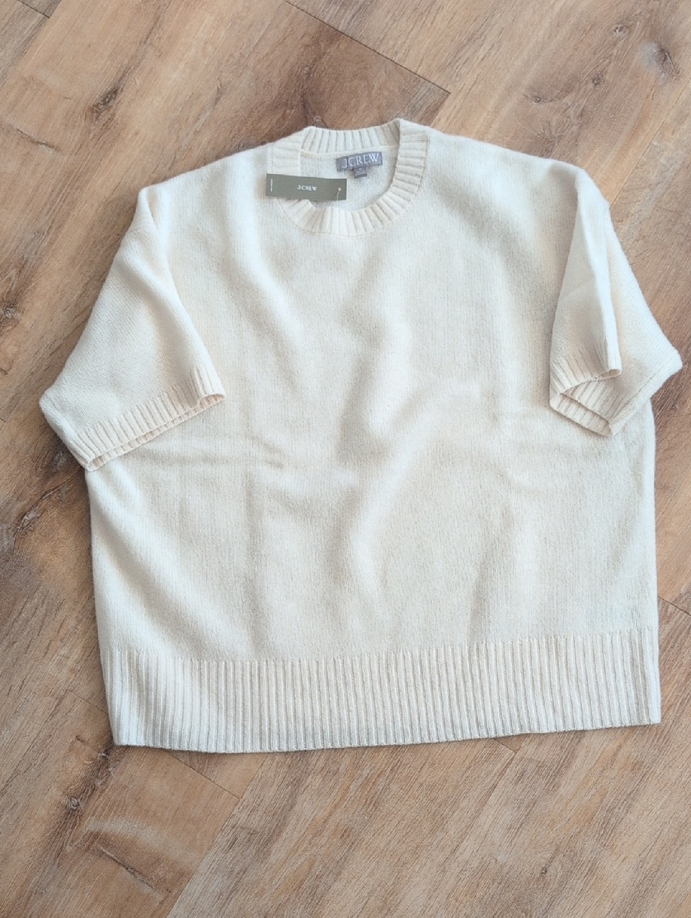 J crew Oversize Shirt Sleeve Sweater